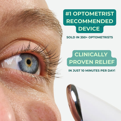 LED eye wand treatment for menopause-related dry eye symptoms and dark circles
