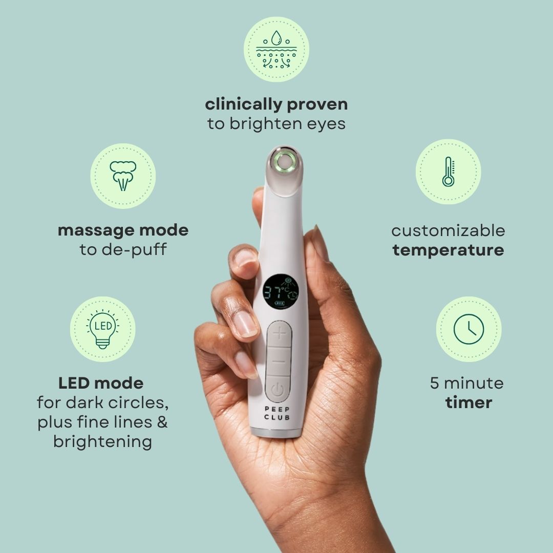 LED eye wand for reducing dark eye circles and under eye wrinkles