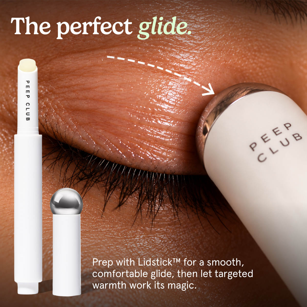 Wand + Dry Lidstick Duo: the perfect glide (Lidstick, roller and wand tip on the eyelid)--12